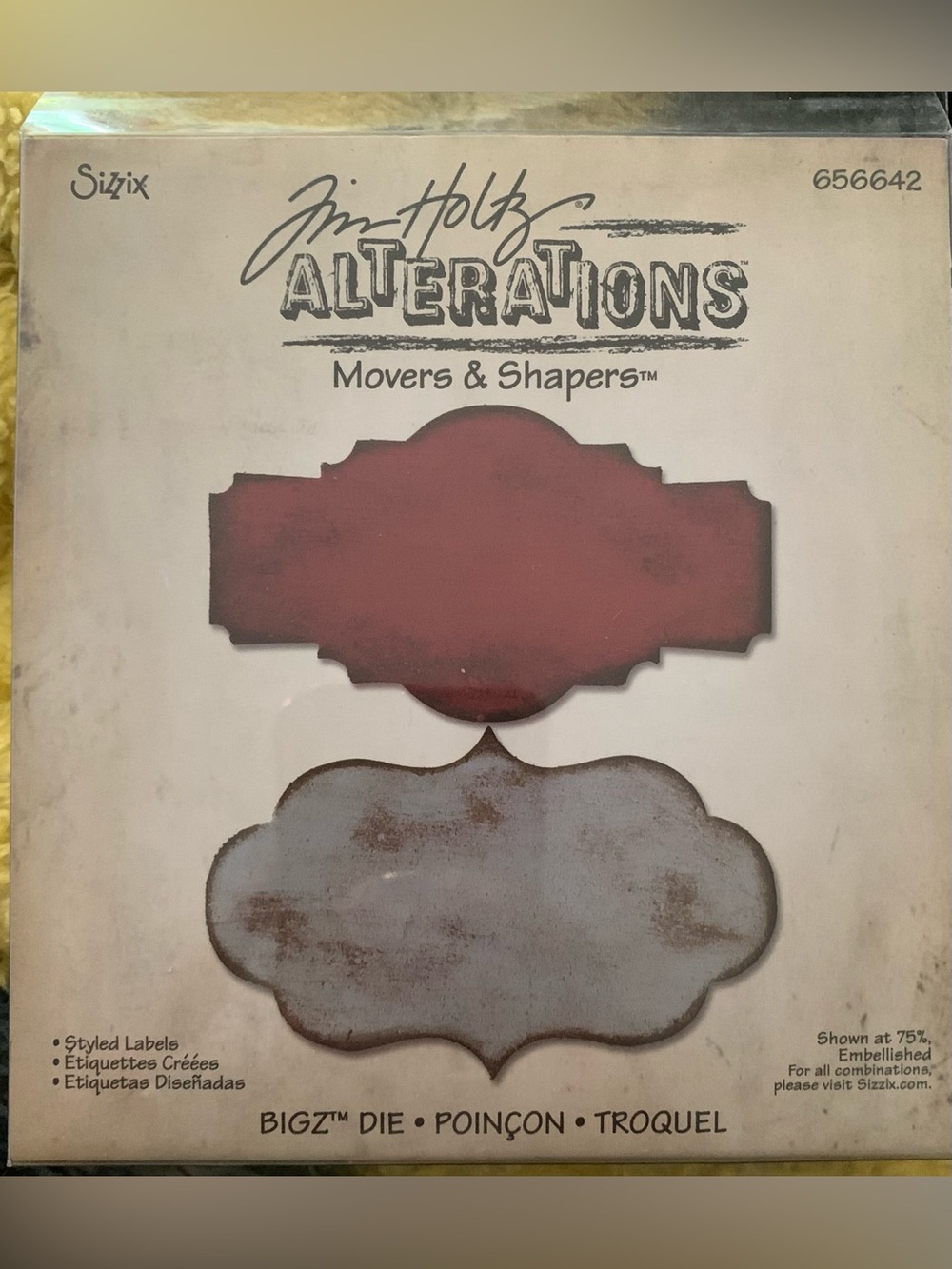 Tim Holtz Alterations Movers & Shapers. Retired Rare Bigz Die